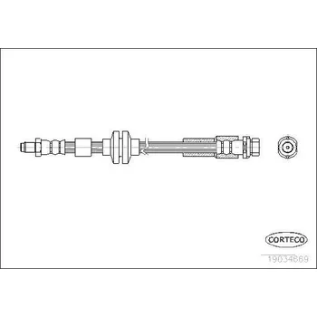 Brzdová hadice Brzdová hadice CORTECO 19034669