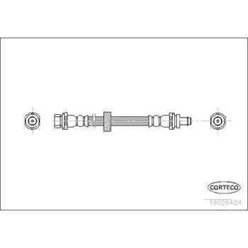 Brzdová hadice Brzdová hadice CORTECO 19026484