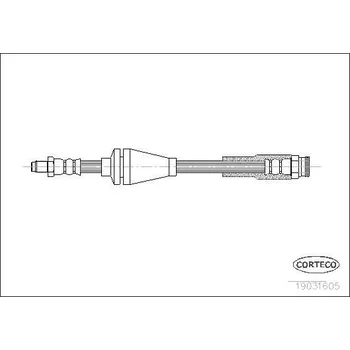Brzdová hadice Brzdová hadice CORTECO 19031605