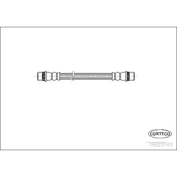 Brzdová hadice Brzdová hadice CORTECO 19025743