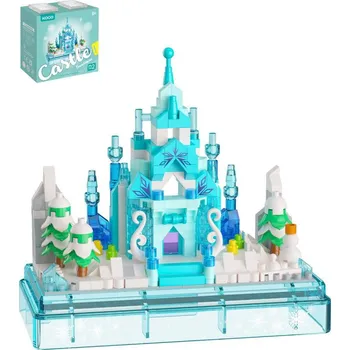 ostatní stavebnice Stavebnice mini KOCO Zimní hrad 381 dílků v průhledném boxu plast