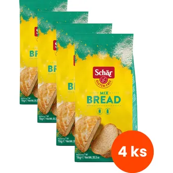 Mouka Zvýhodněný balíček 4 ks Schär Mix B bread-mix 1 kg