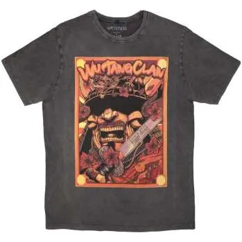 Zahraniční hudba Merch Wu-Tang Clan: Wu-tang Clan Unisex Stone Wash T-shirt: Amsterdam '23 (charcoal Grey) (small) S