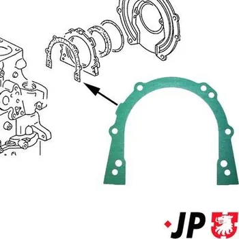 Těsnění motoru Těsnění, víko (kliková skříň) JP GROUP 1119100100