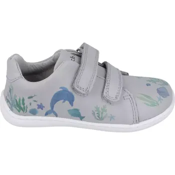 Dívčí tenisky Dětské barefoot kožené boty Stitch&Walk grey delfin 27