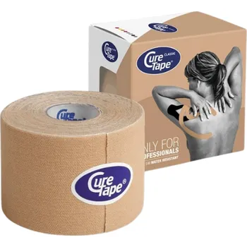 Tejpovací páska Kineziologický tejp CureTape® Classic béžový - 5 cm x 5 m Prodyšné a hypoalergenní