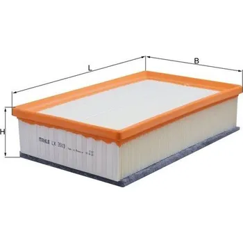 Vzduchový filtr Vzduchový filtr MAHLE LX 3503