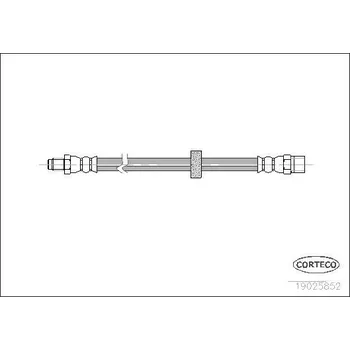 Brzdová hadice Brzdová hadice CORTECO 19025852
