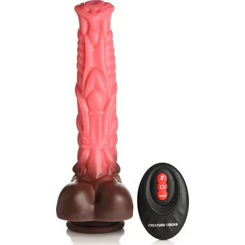 Vibrátor Creature Cocks Deluxe Centaur Thrusting & Vibrating Silicone Dildo