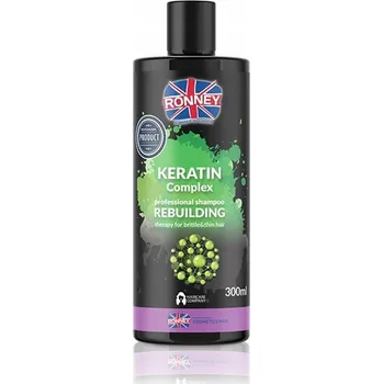 Šampon Ronney Keratin Complex Professional Rebuilding Shampoo – Obnovující šampon pro suché a lámavé vlasy 300 ml