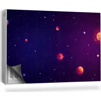 Obraz Magnetická podložka na radiátor, kryt 90 x 60 cm fialová