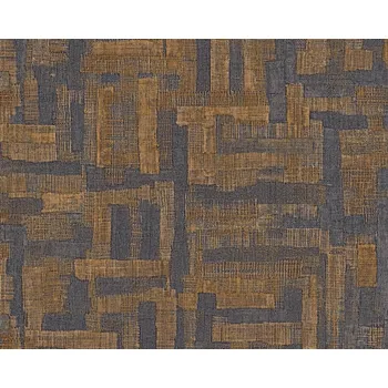 Tapeta Vliesová tapeta grafická, mozaika, hnědá, šedá, černá, jemná struktura, 782044 / tapety na zeď 78204-4 Hot Spots (0,53 x 10,05 m) A.S.Création