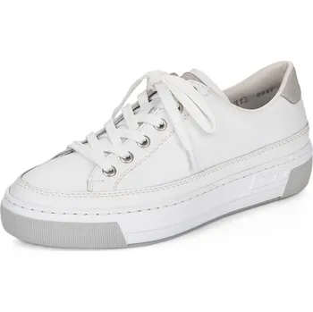 Dámské tenisky DÁMSKÉ TENISKY RIEKER L8847-80 BÍLÁ Barva: BÍLÁ, Velikost: 39