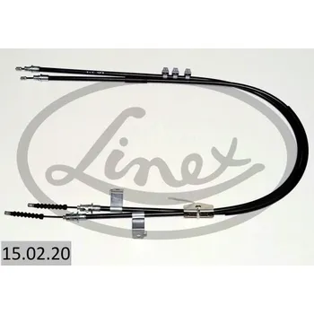 Lanko parkovací brzdy Tažné lanko, parkovací brzda LINEX 15.02.20