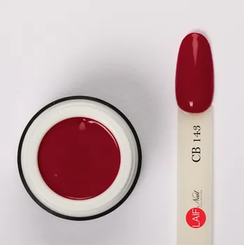 Umělé nehty Laif Barevný UV/LED gel červený CB 143 Red Chanel 6ml