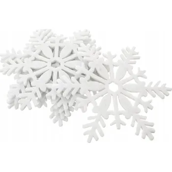 prostírání 6x Vánoční prostírání pod talíře, sváteční podložky na stůl pod hrnek, svíčku bílá 13.5 cm