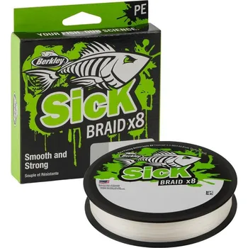 Berkley Splétaná Šňůra Sick Braid White 150 m - 0,19 mm 18 kg