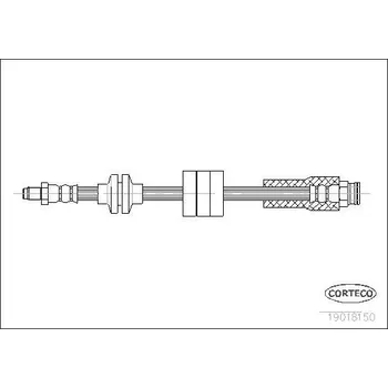 Brzdová hadice Brzdová hadice CORTECO 19018150