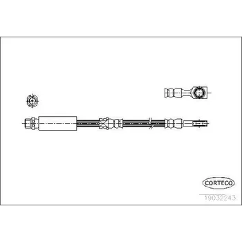 Brzdová hadice Brzdová hadice CORTECO 19032243