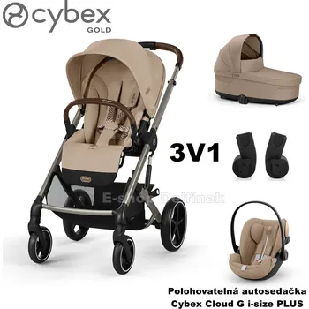 Dětské zboží Cybex kočárek Balios s Lux Travel set Cloud G Plus i-Size 2025 Barva: Almond Beige