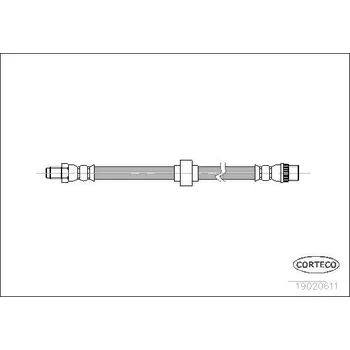 Brzdová hadice Brzdová hadice CORTECO 19020611