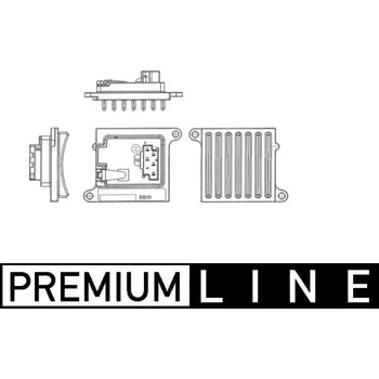 Odpor, vnitřní tlakový ventilátor MAHLE ABR 36 000P