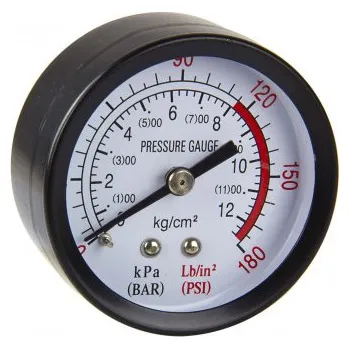 Kompresor DEMA Velký manometr s rozsahem měření až 12 barů