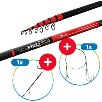 Rybářský prut Prut Delphin Telepikes 85gr 5m + Vidlička + Návazce ZDARMA