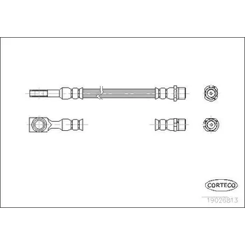 Brzdová hadice Brzdová hadice CORTECO 19026813