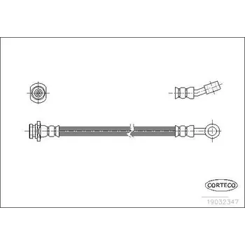 Brzdová hadice Brzdová hadice CORTECO 19032347