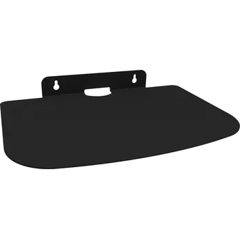 police Pevná kovová police organizér do koupelny loft závěsný regál černá