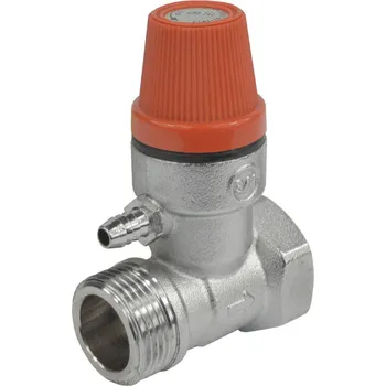 Kotel Mereo Klum Ventil pojišťovací pro bojler, 3/4", MxF, 6 bar, se zpětnou klapkou CR188GV