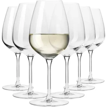 Sklenice Skleničky na bílé víno Krosno Divine, průhledné, 530 ml, 6 ks
