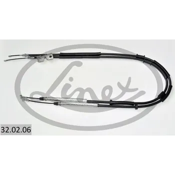 Lanko parkovací brzdy Tažné lanko, parkovací brzda LINEX 32.02.06