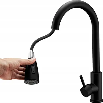 Vodovodní baterie Kuchyňská stojánková baterie Terra Home Premium černá