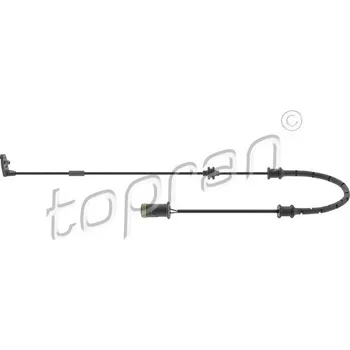 Brzdová destička Výstražný kontakt, opotřebení obložení TOPRAN 203 972
