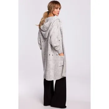 Dámský svetr Made of Emotion Svetr M513 Šedá Classic Fit OS