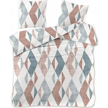 Povlečení Povlečení Saténové 200x220 Trojúhelníky 2694 Povlečení Geometrie 200x220