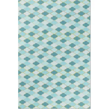 Koberec Koberec s grafikou Rozměr: 60x90 cm Modrá mozaika dekorativní dlaždice