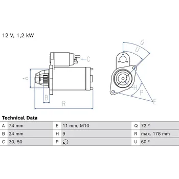 Startér Startér BOSCH 0 986 026 460