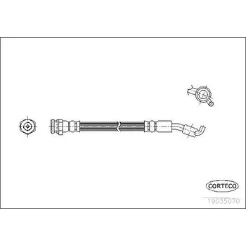 Brzdová hadice Brzdová hadice CORTECO 19035070