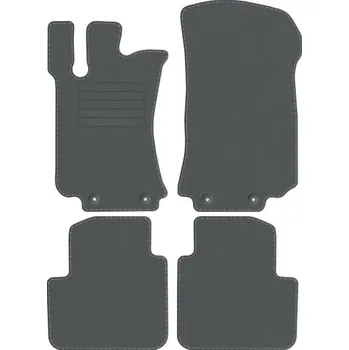 autokoberec Kobercové rohože Edecor velurové 4 ks