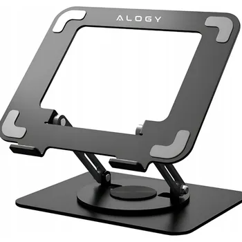 Stolek pod notebook Alogy nastavitelný otočný 360° kovový do 17.3"