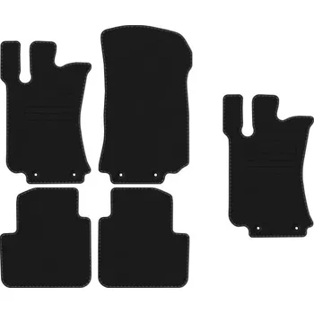 autokoberec Kobercové rohožky Edecor velurové 5 ks