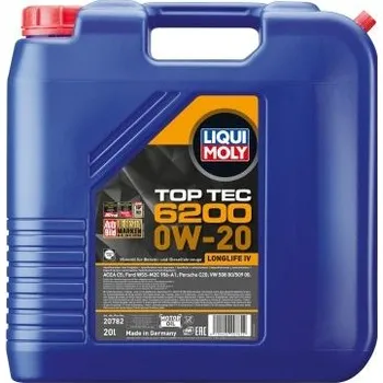 Motorový olej Motorový olej Liqui Moly Top Tec 6200 0W-20, 20L