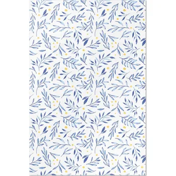 Koberec Koberec do obýváku Rozměr: 60x90 cm Akvarelové větvičky, lístky, tečky, boho styl