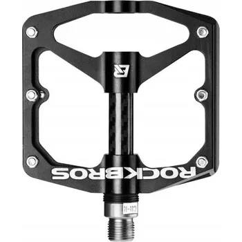 Pedál na kolo Platformové pedály Rockbros Hliníkové platformové pedály černé