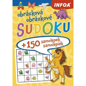 Sudoku Obrázková/obrázkové sudoku + 150 samolepek: Žlutý sešit - INFOA [CZ/SK] (2020, sešitová)