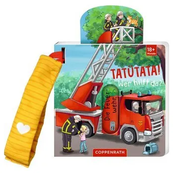 První čtění Mein Schieberbuch für den Buggy: Tatütata! Wer hilft da? - Flad, Antje