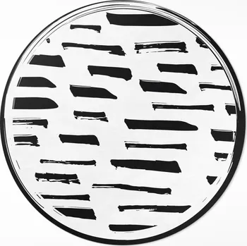 Obraz Kulatý vinylový Koberec , průměr 70 cm, minimalistická moderní abstrakce